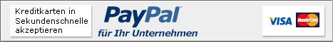 Melden Sie sich bei PayPal an, und akzeptieren Sie sofort Kreditkartenzahlungen.